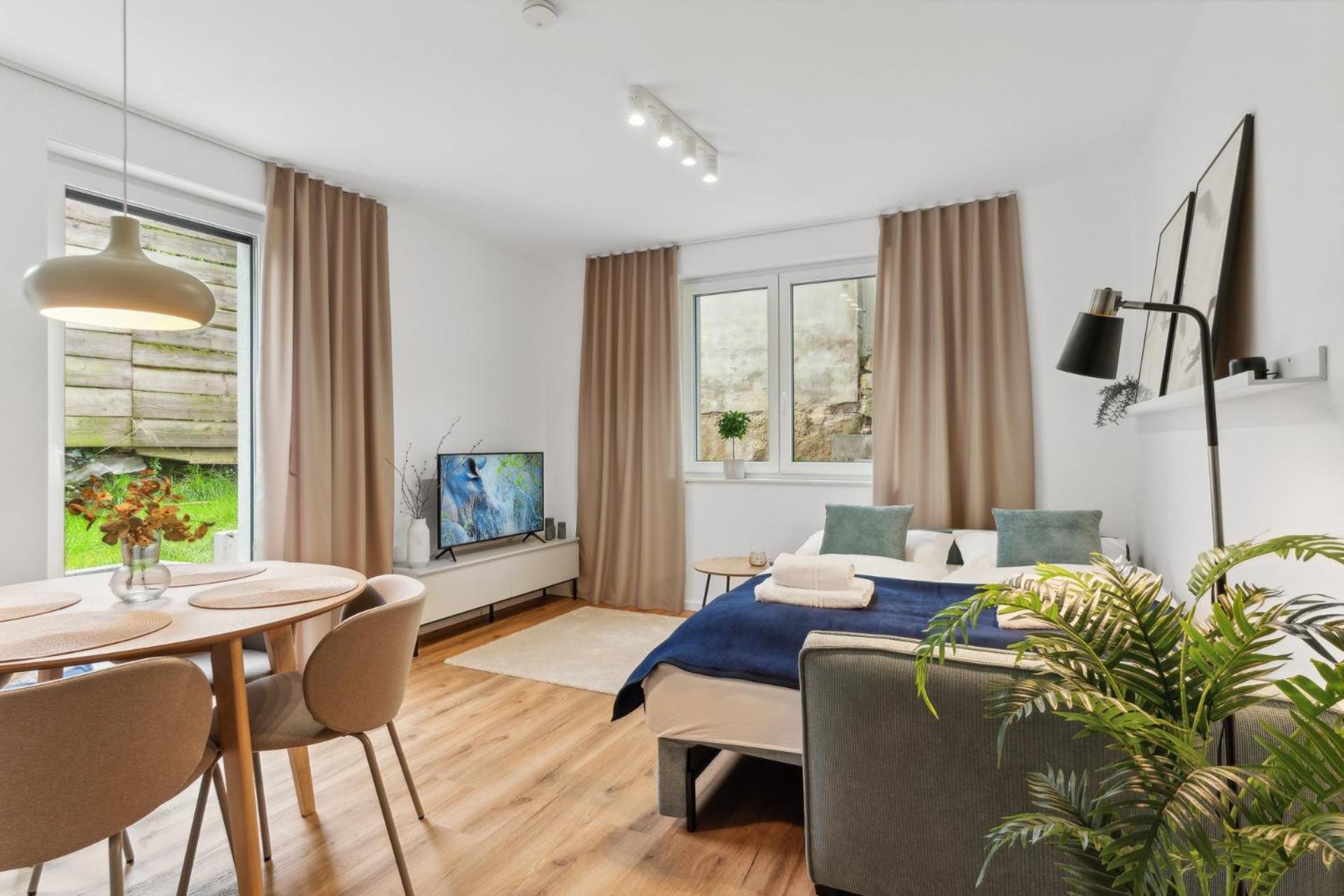 Deluxe Apartment In Bielefeld City Mit Parkplatz Und Terrasse ภายนอก รูปภาพ